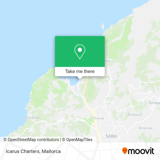Icarus Charters map