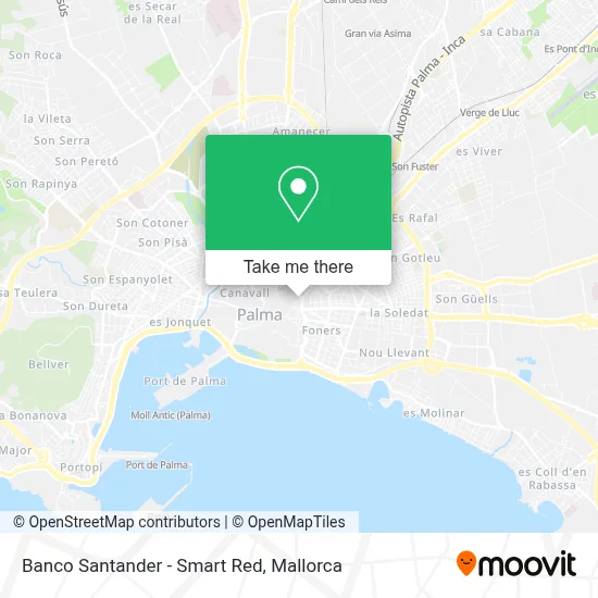 Banco Santander - Smart Red map
