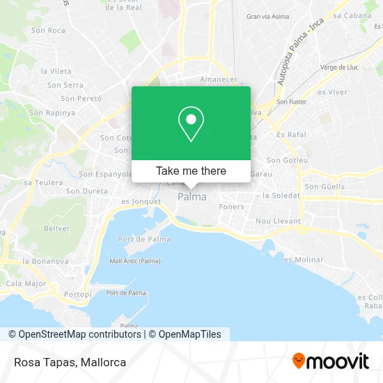 Rosa Tapas map