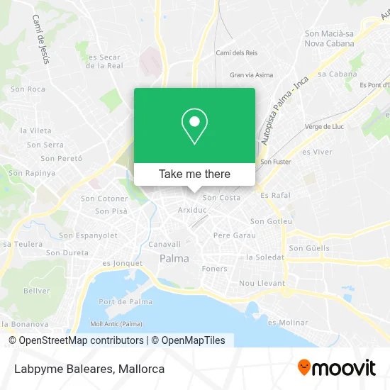 Labpyme Baleares map