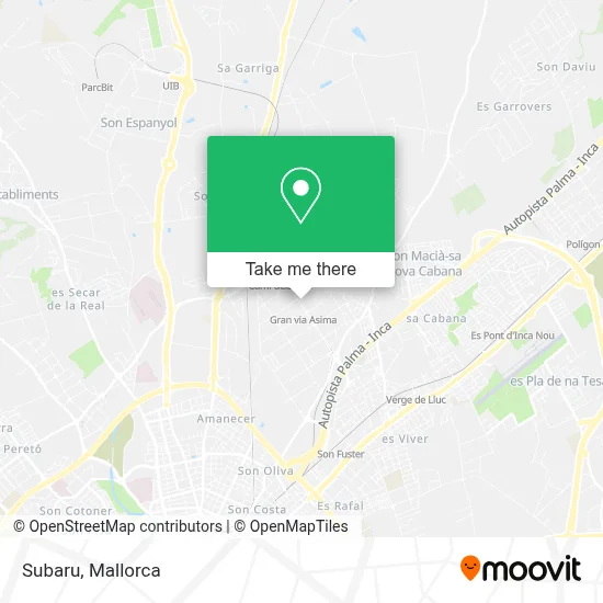 Subaru map