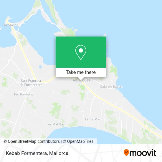 Kebab Formentera map