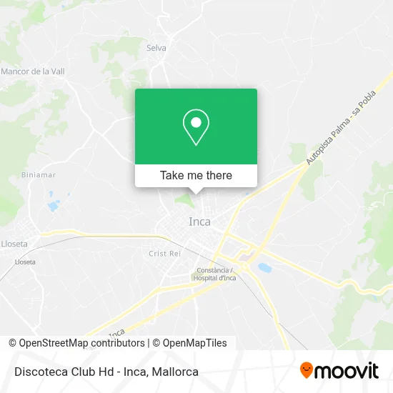 Discoteca Club Hd - Inca map