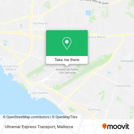 Ultramar Express Transport map