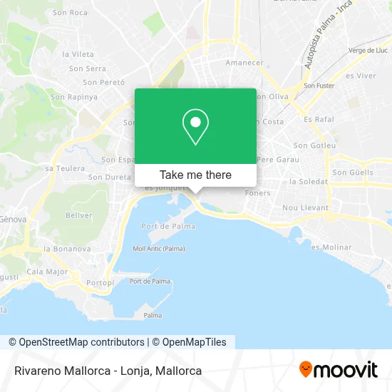 Rivareno Mallorca - Lonja map