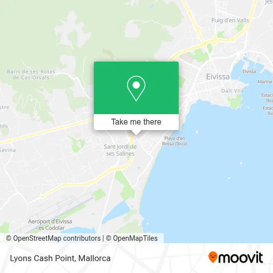 Lyons Cash Point map