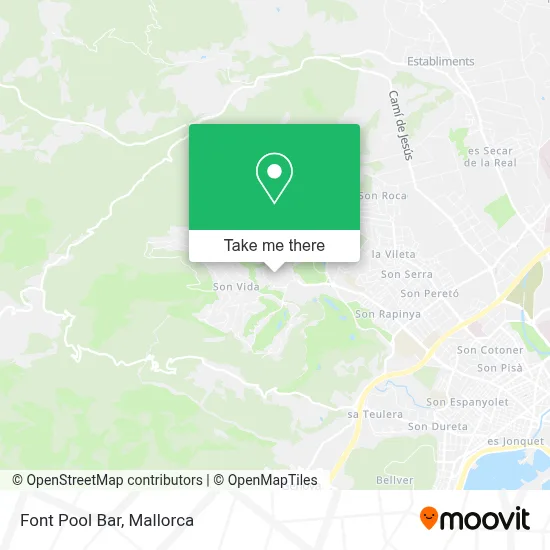 Font Pool Bar map