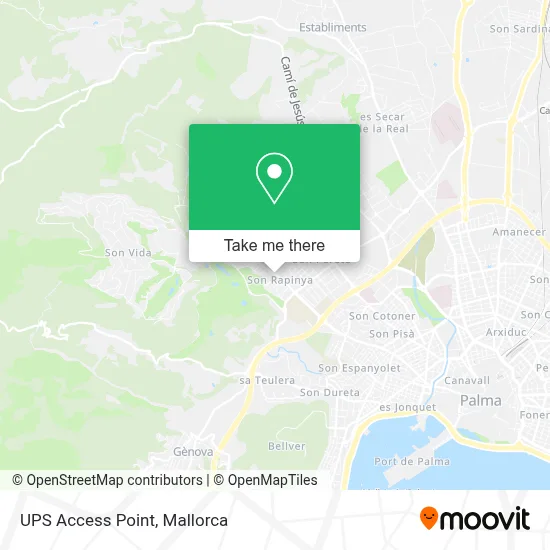Ups Access Point map