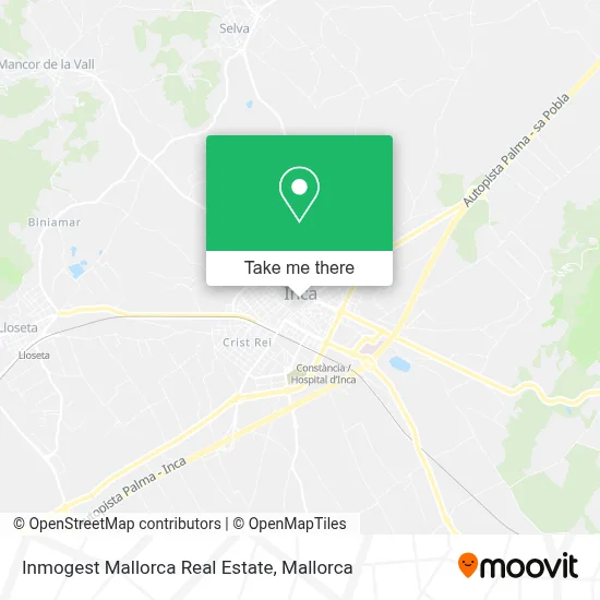 Inmogest Mallorca Real Estate map