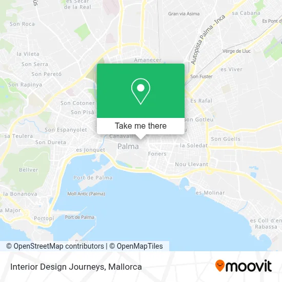 Interior Design Journeys map