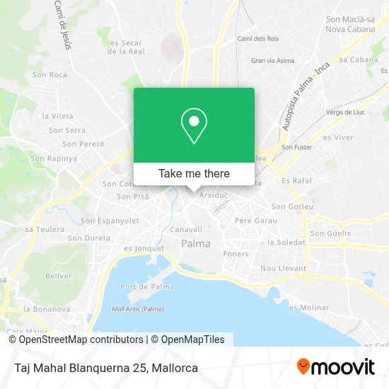 Taj Mahal Blanquerna 25 map