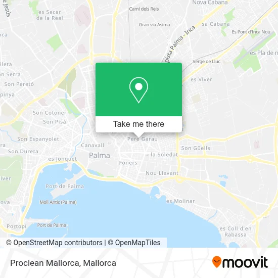 Proclean Mallorca map