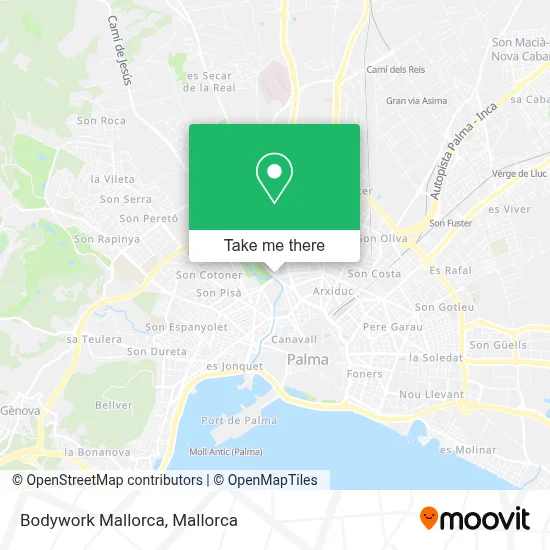 Bodywork Mallorca map