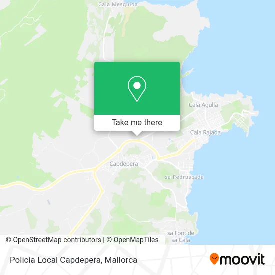 Policia Local Capdepera map