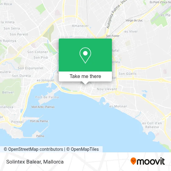 Solintex Balear map