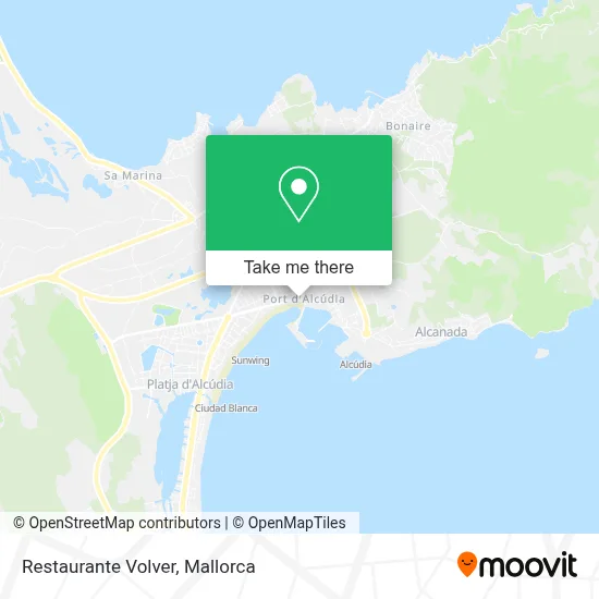 Restaurante Volver map