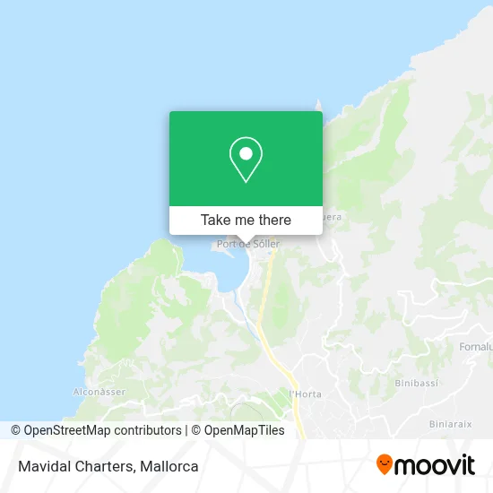 Mavidal Charters map