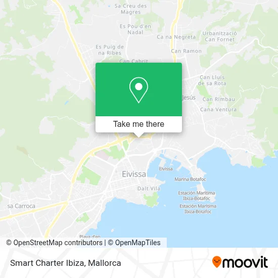 Smart Charter Ibiza map