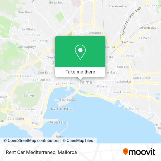 Rent Car Mediterraneo map