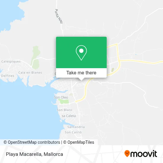 Playa Macarella map