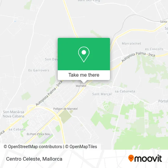 Centro Celeste map