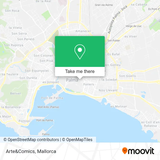 Arte&Comics map