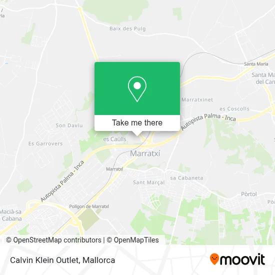 Calvin Klein Outlet map
