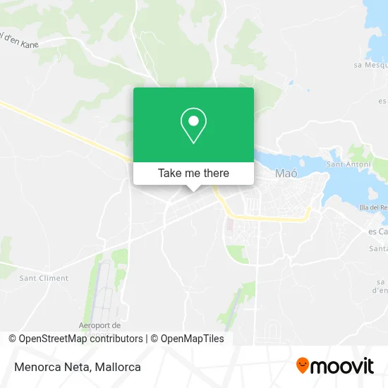 Menorca Neta map