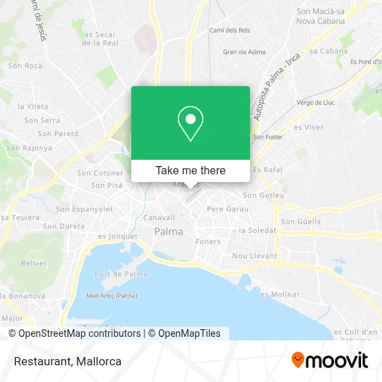 Restaurant map