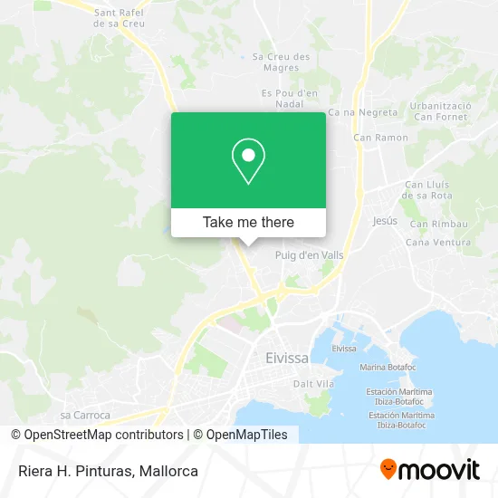 Riera H. Pinturas map