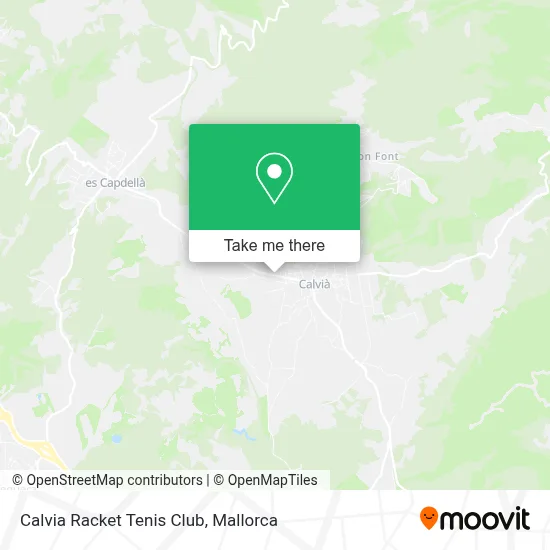 Calvia Racket Tenis Club map