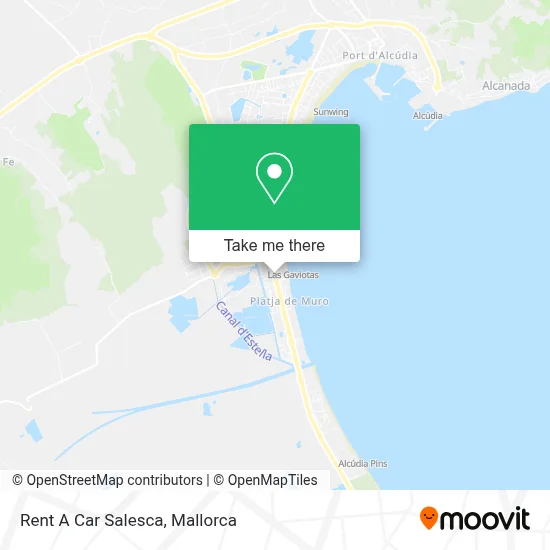 Rent A Car Salesca map