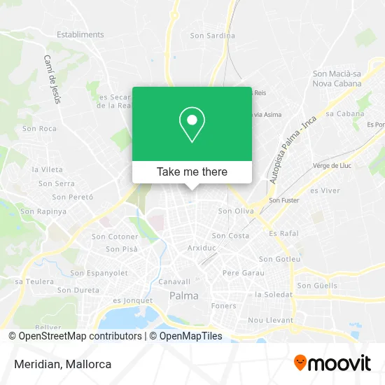 Meridian map