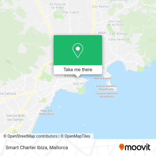 Smart Charter Ibiza map