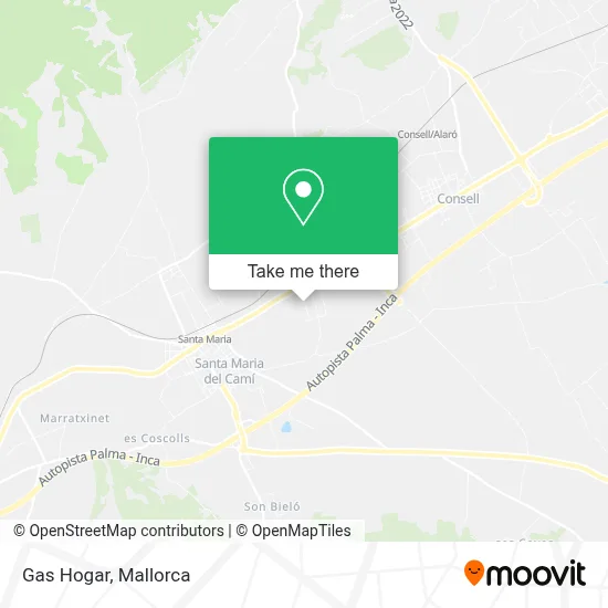 Gas Hogar map