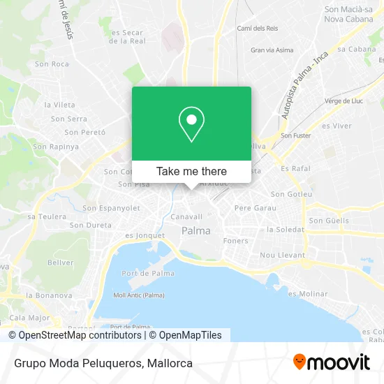 Grupo Moda Peluqueros map