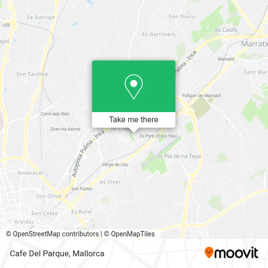 Cafe Del Parque map