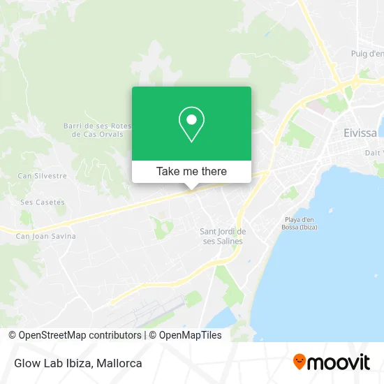 Glow Lab Ibiza map