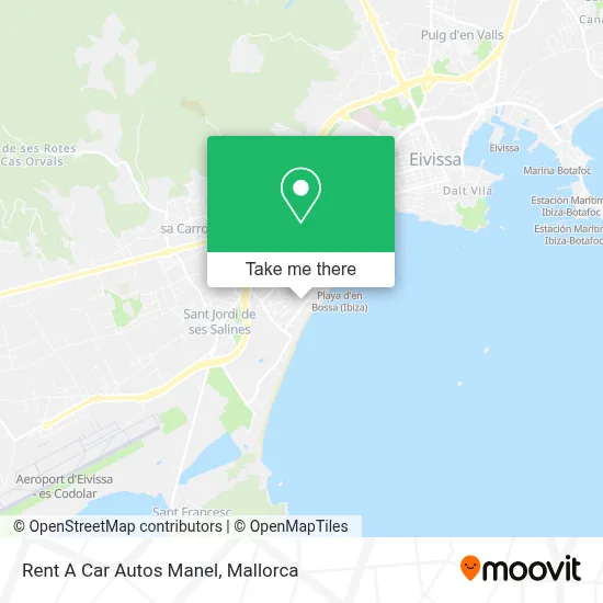 Rent A Car Autos Manel map
