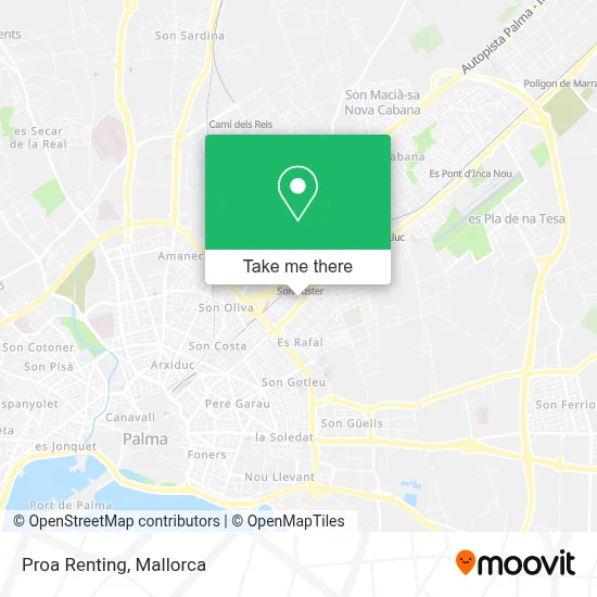 Proa Renting map