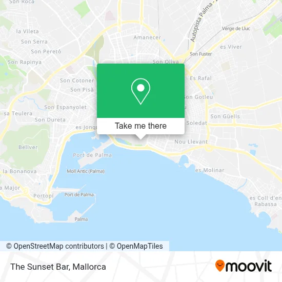 The Sunset Bar map