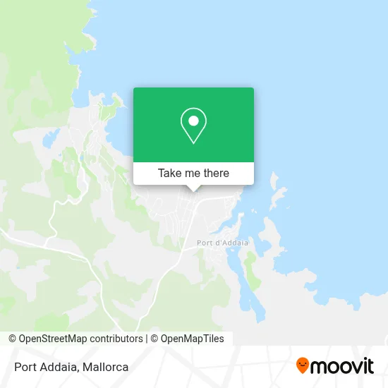Port Addaia map