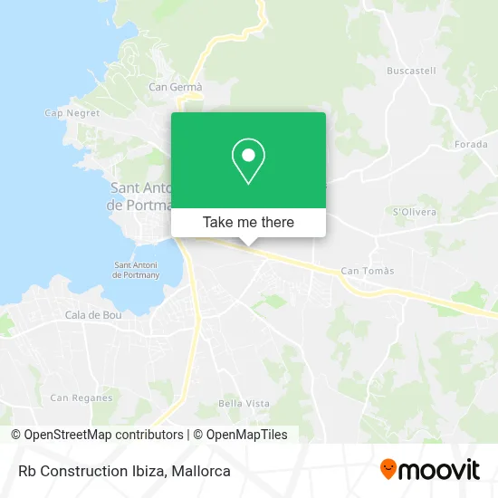 Rb Construction Ibiza map