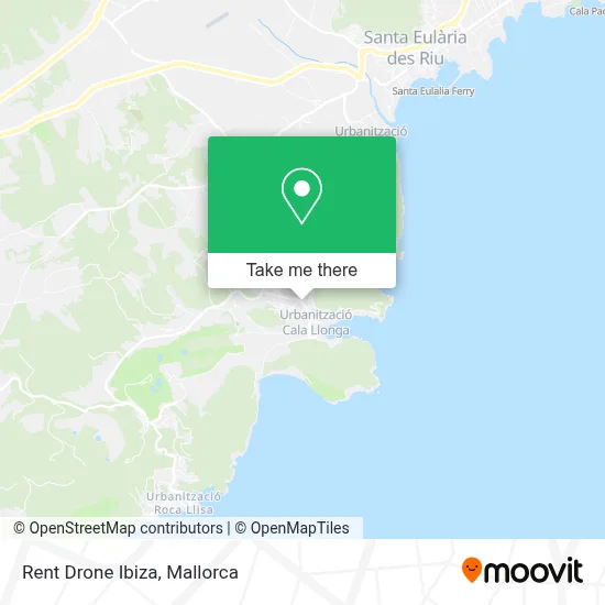Rent Drone Ibiza map