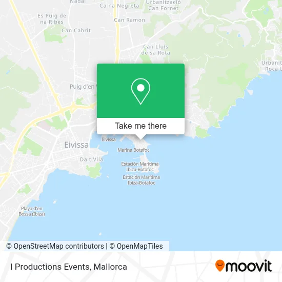 I Productions Events map
