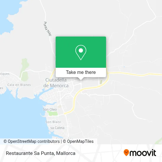 Restaurante Sa Punta map