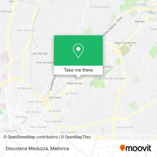 Discoteca Meduzza map
