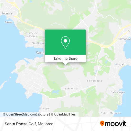 Santa Ponsa Golf map