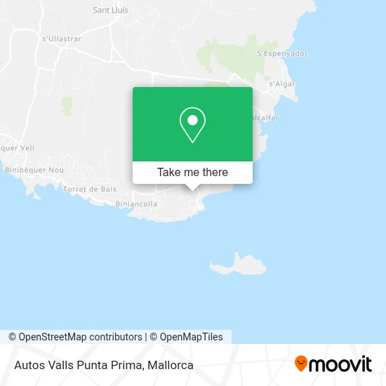 Autos Valls Punta Prima map