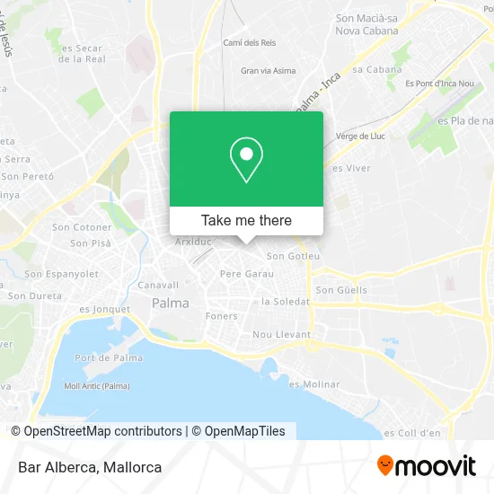 Bar Alberca map